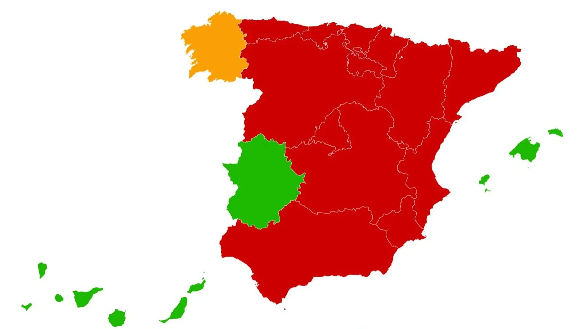 Restricciones perimetrales en casi toda España