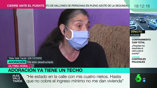 Conceden un alquiler social a Adoración, la mujer desahuciada en plena pandemia con sus cuatro nietos Conceden un alquiler social a Adoración, la mujer desahuciada en plena pandemia con sus cuatro nietos