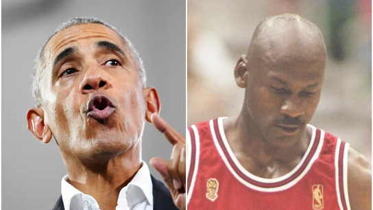 Barack Obama y Michael Jordan Barack Obama y Michael Jordan