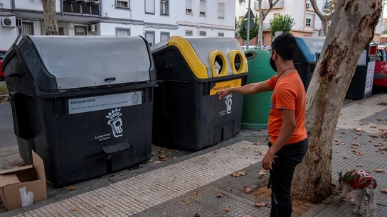 Imagen del lugar donde se ha encontrado una cabeza humana en Huelva Imagen del lugar donde se ha encontrado una cabeza humana en Huelva