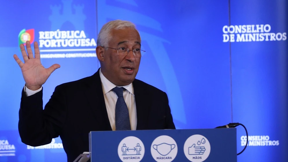 António Costa, primer ministro de Portugal, en rueda de prensa