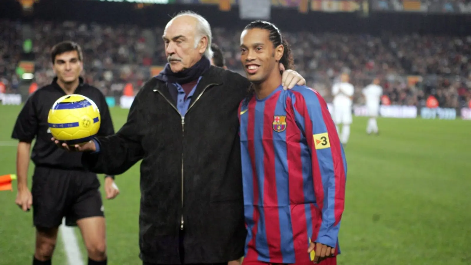 Sean Connery, con Ronaldinho