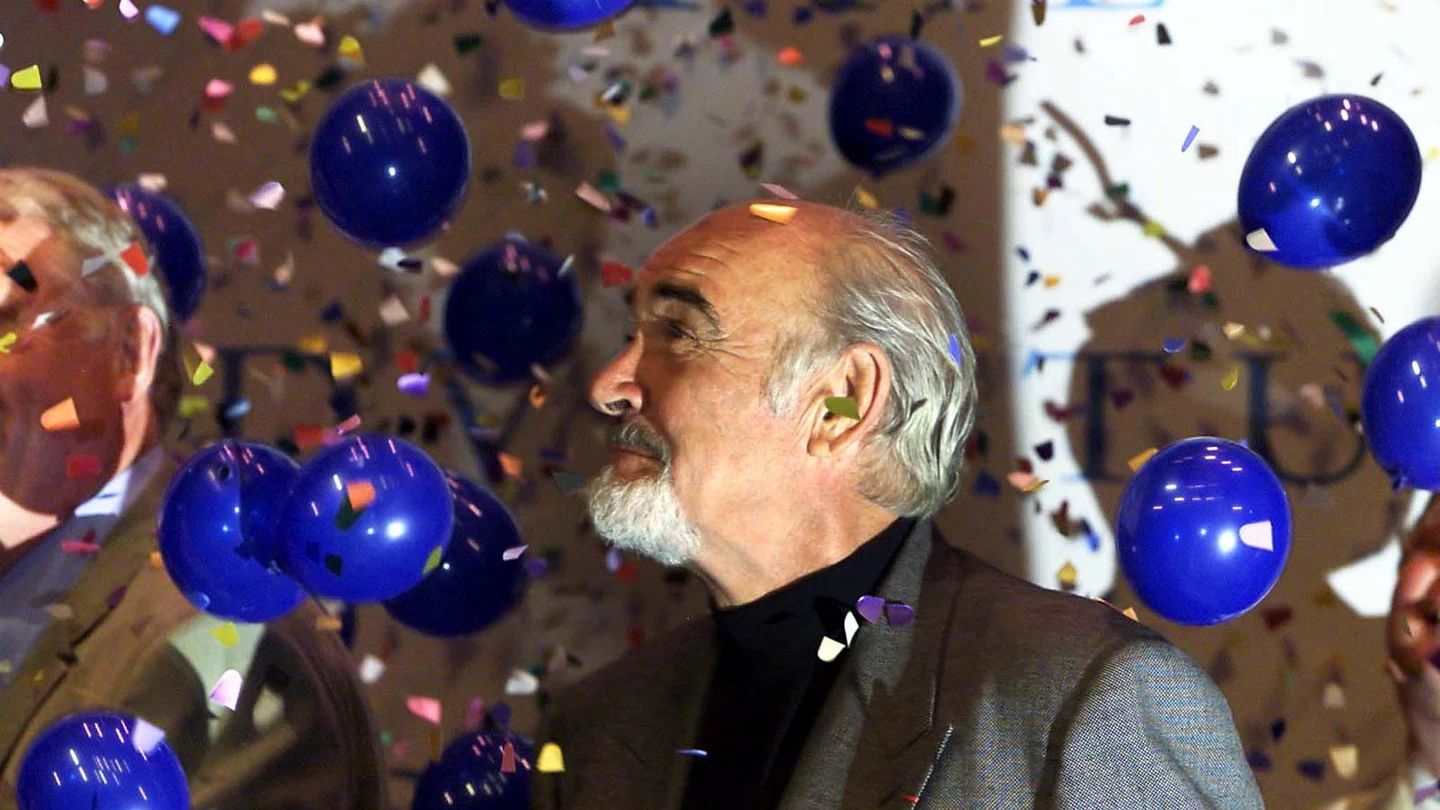 Sean Connery, durante la inauguración del Byre Theatre de St. Andrews Sean Connery, durante la inauguración del Byre Theatre de St. Andrews