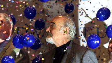 Sean Connery, durante la inauguración del Byre Theatre de St. Andrews