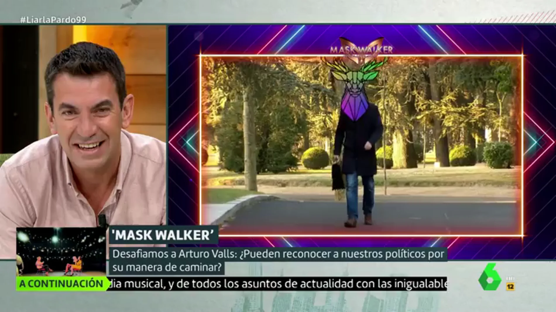 Arturo Valls se pone a prueba con 'Mask Walker': ¿Qué político se esconde bajo la máscara?