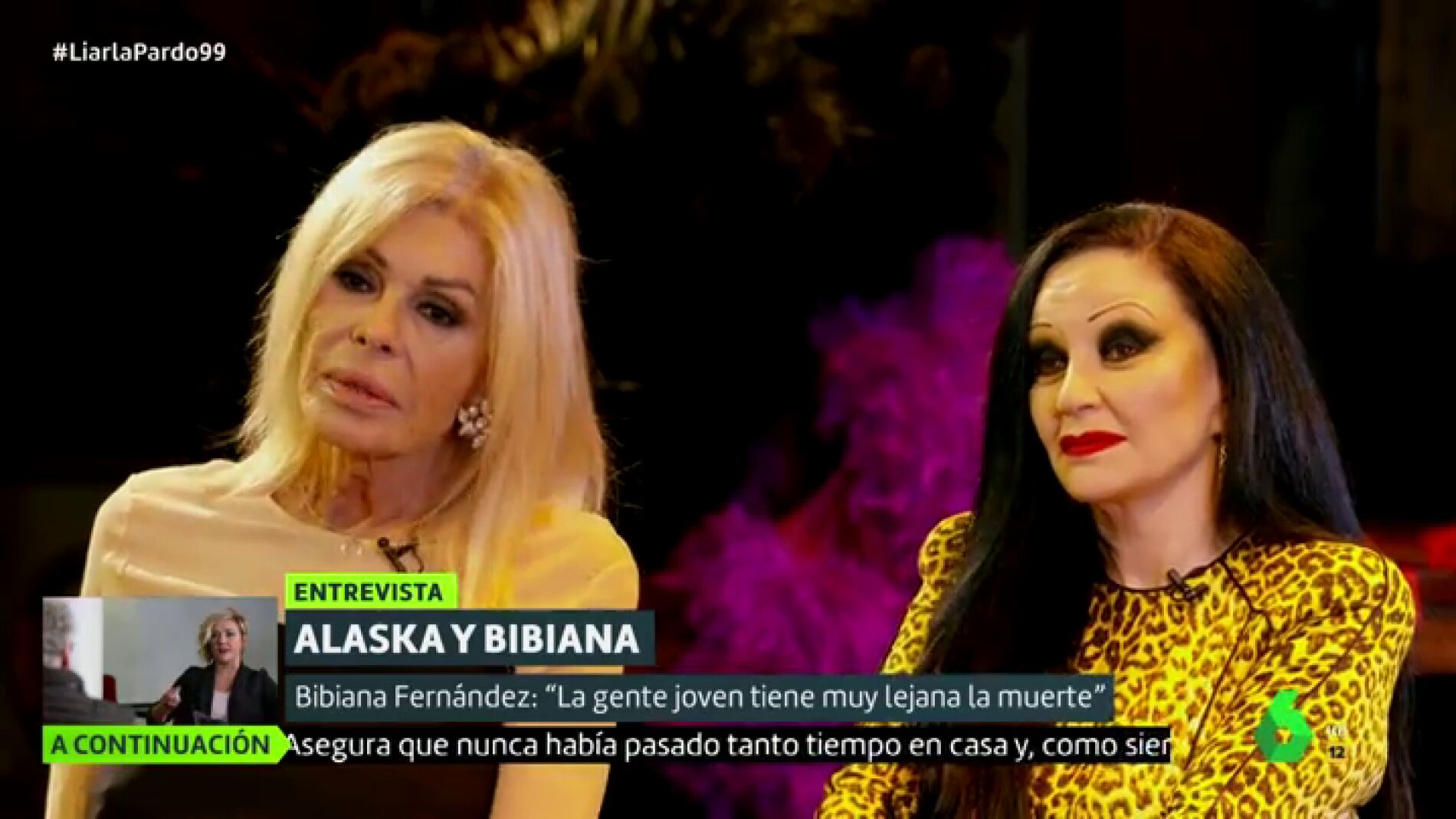 Bibiana Fern&aacute;ndez: "La gente joven tiene muy lejana la muerte, no han convivido con ella"