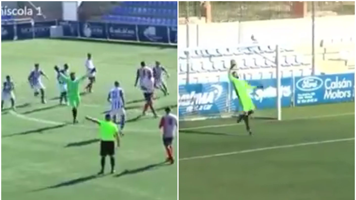 El portero del Vinarós marca... y encaja un gol en un minuto El portero del Vinarós marca... y encaja un gol en un minuto