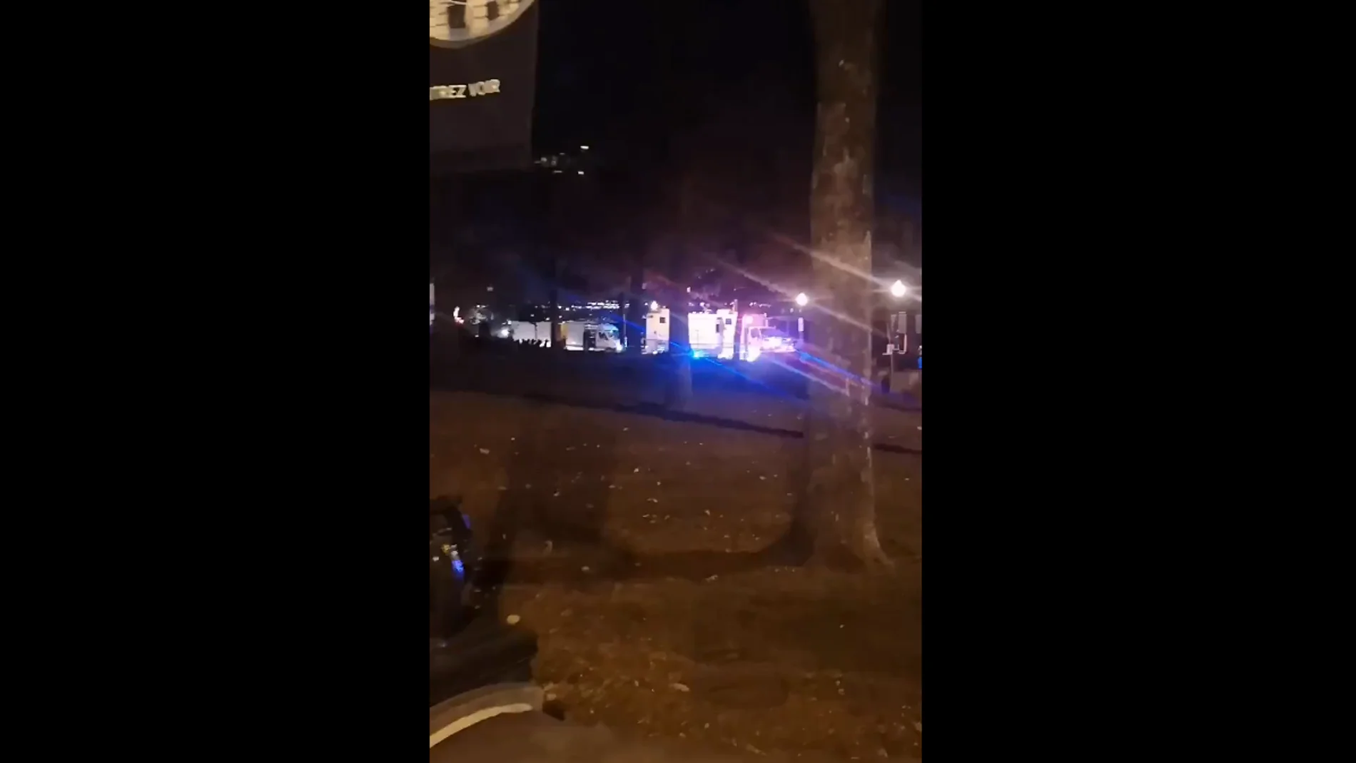 La Policía de Quebec, en la escena del ataque de una persona disfrazada