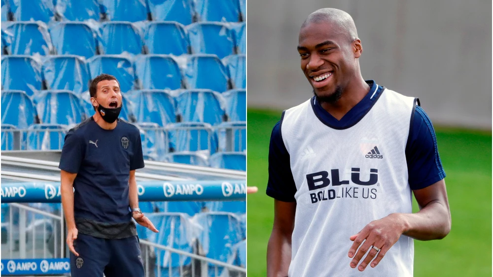 Javi Gracia y Geoffrey Kondogbia