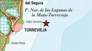 Torrevieja registró ayer un terremoto frente a sus costas. 