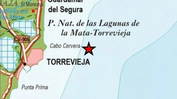 Torrevieja registró ayer un terremoto frente a sus costas. 