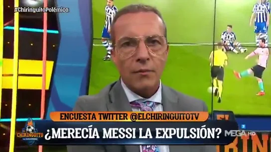 ¿Merecía Leo Messi la expulsión?: 'El Chiringuito' dicta sentencia ¿Merecía Leo Messi la expulsión?: 'El Chiringuito' dicta sentencia