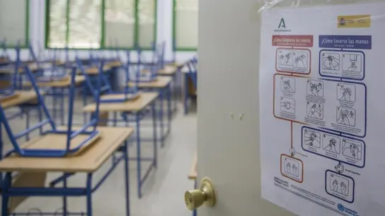 Imagen de archivo de una aula de un colegio Aula de colegio