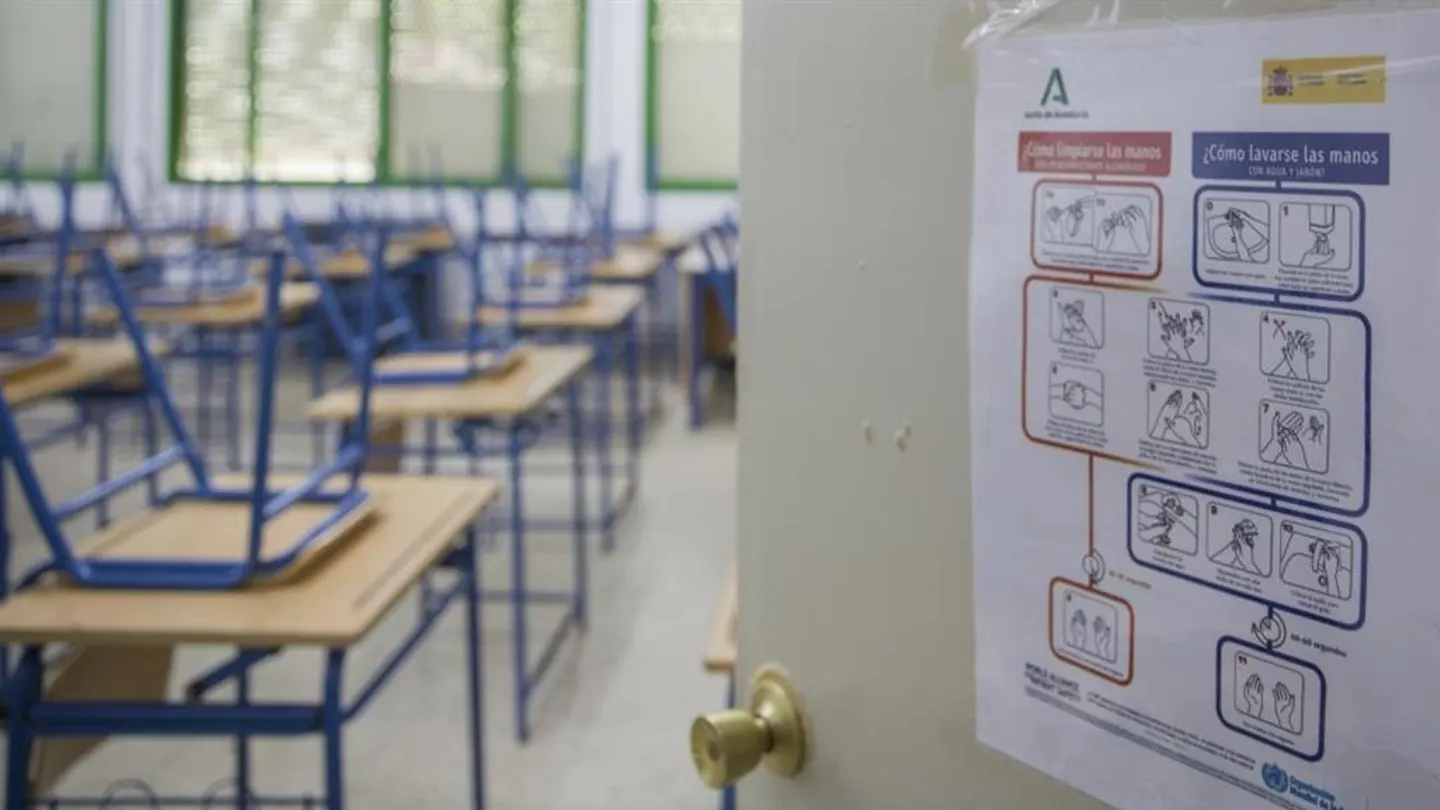 Imagen de archivo de una aula de un colegio Aula de colegio