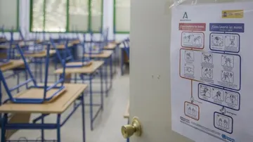 Imagen de archivo de una aula de un colegio Imagen de archivo de una aula de un colegio