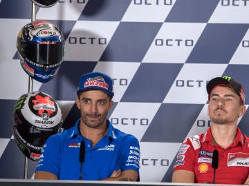 Iannone y Lorenzo en el GP de Misano