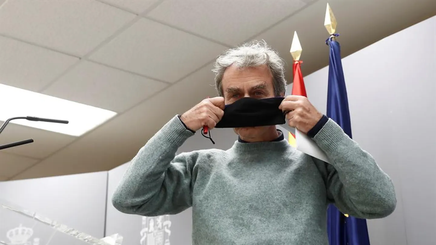 Fernando Simón, durante la rueda de prensa Fernando Simón, durante la rueda de prensa