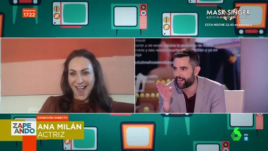 Lluvia de 'dardos' entre Ana Milán y Dani Lluvia de 'dardos' entre Ana Milán y Dani Mateo en directo de Zapeando en directo de Zapeando: "De primeras puede parecer rancia" Lluvia de 'dardos' entre Ana Milán y Dani Mateo en directo de Zapeando