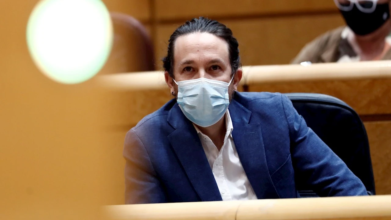 El vicepresidente segundo del Gobierno, Pablo Iglesias, en el Senado