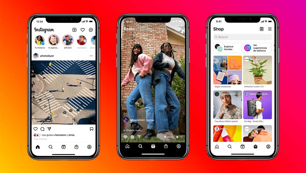 Nueva interfaz de Instagram