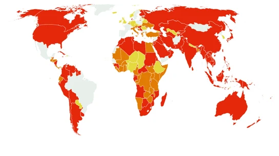 Mapa de restricciones a los viajeros procedentes de España Mapa de restricciones a los viajeros procedentes de España