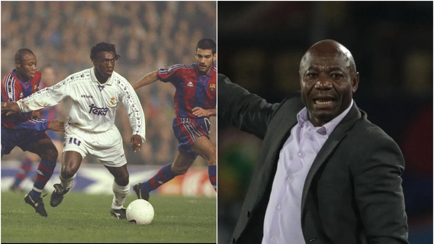 Emmanuel Amunike, en su etapa como jugador y entrenador Emmanuel Amunike, en su etapa como jugador y entrenador