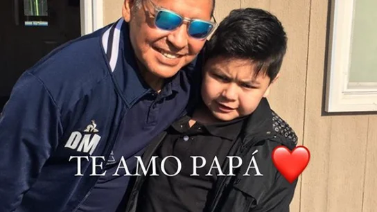 Maradona con su hijo Diego Fernando Su hijo espera que se recupere pronto