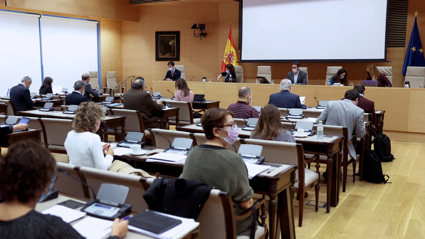 El presidente de la comisión de Educación, Sergio Gutiérrez Prieto (c) durante la votación este viernes del dictamen sobre las cerca de 300 enmiendas parciales añadidas a la llamada ley Celaá El presidente de la comisión de Educación, Sergio Gutiérrez Prieto (c) durante la votación este viernes del dictamen sobre las cerca de 300 enmiendas parciales añadidas a la llamada ley Celaá