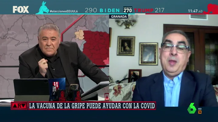 Mart&iacute;nez Olmo pide precauci&oacute;n ante el estudio sobre la eficacia de la vacuna de la gripe contra la covid-19: "Hay posibles sesgos"