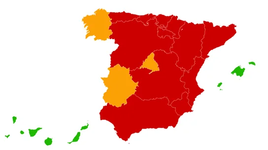 CC.AA. con medidas de cierre perimetral CC.AA. con medidas de cierre perimetral