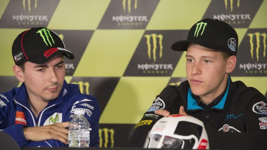 Jorge Lorenzo y Fabio Quartararo en rueda de prensa El francés ataca a Lorenzo por su papel como probador en Yamaha