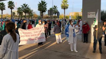 Protesta en el Hospital Infanta Sofía