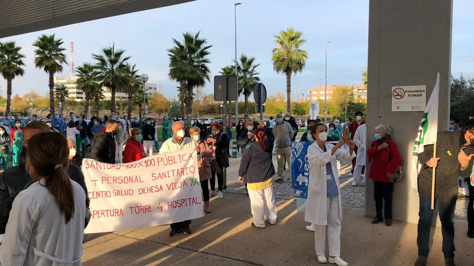 Protesta en el Hospital Infanta Sofía