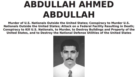 Cartel de 'se busca' de Abdullah Ahmed Abdulla Cartel de 'se busca' de Abdullah Ahmed Abdulla
