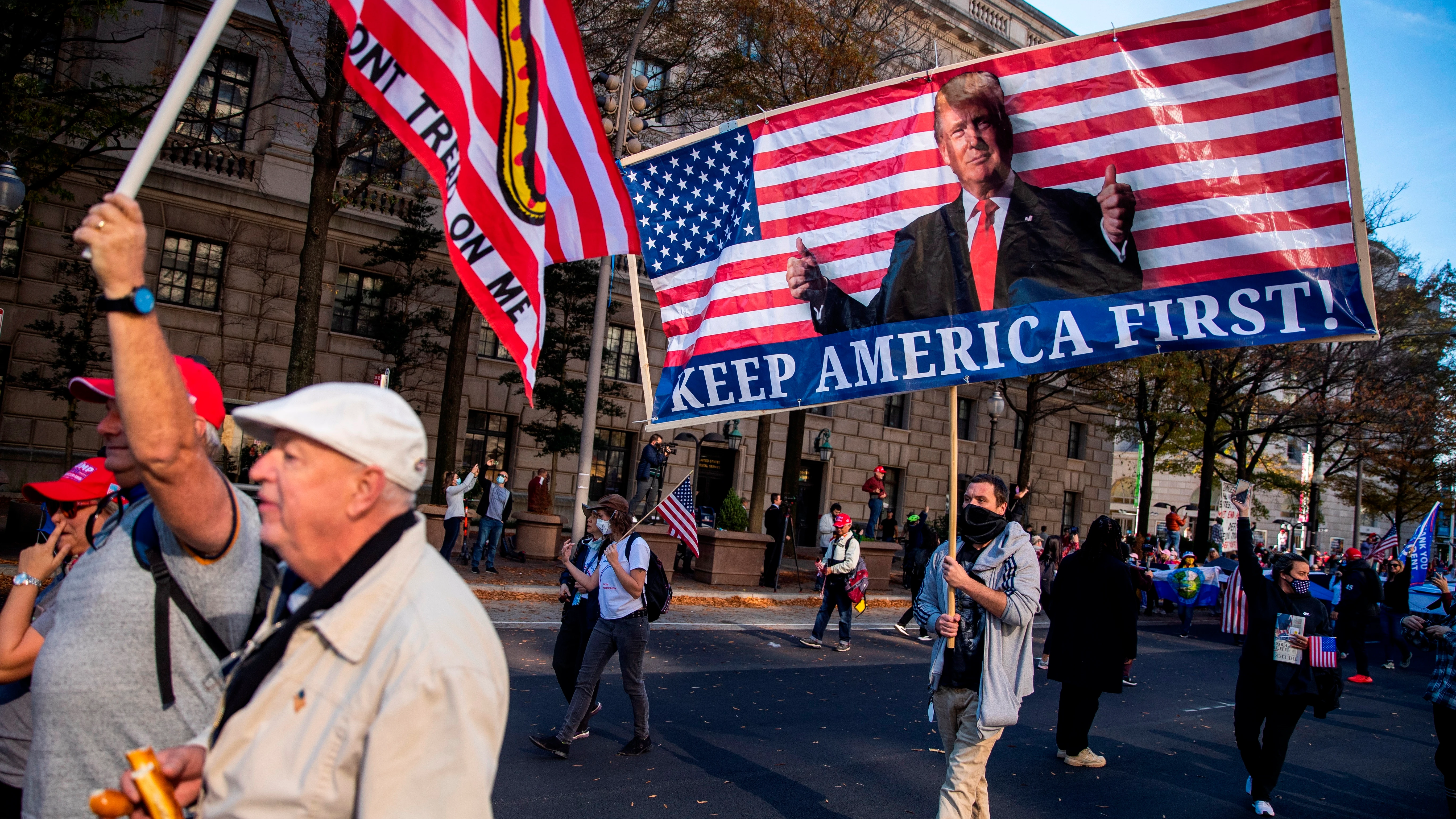 Imagen de la manifestación en apoyo a Donald Trump en Washington