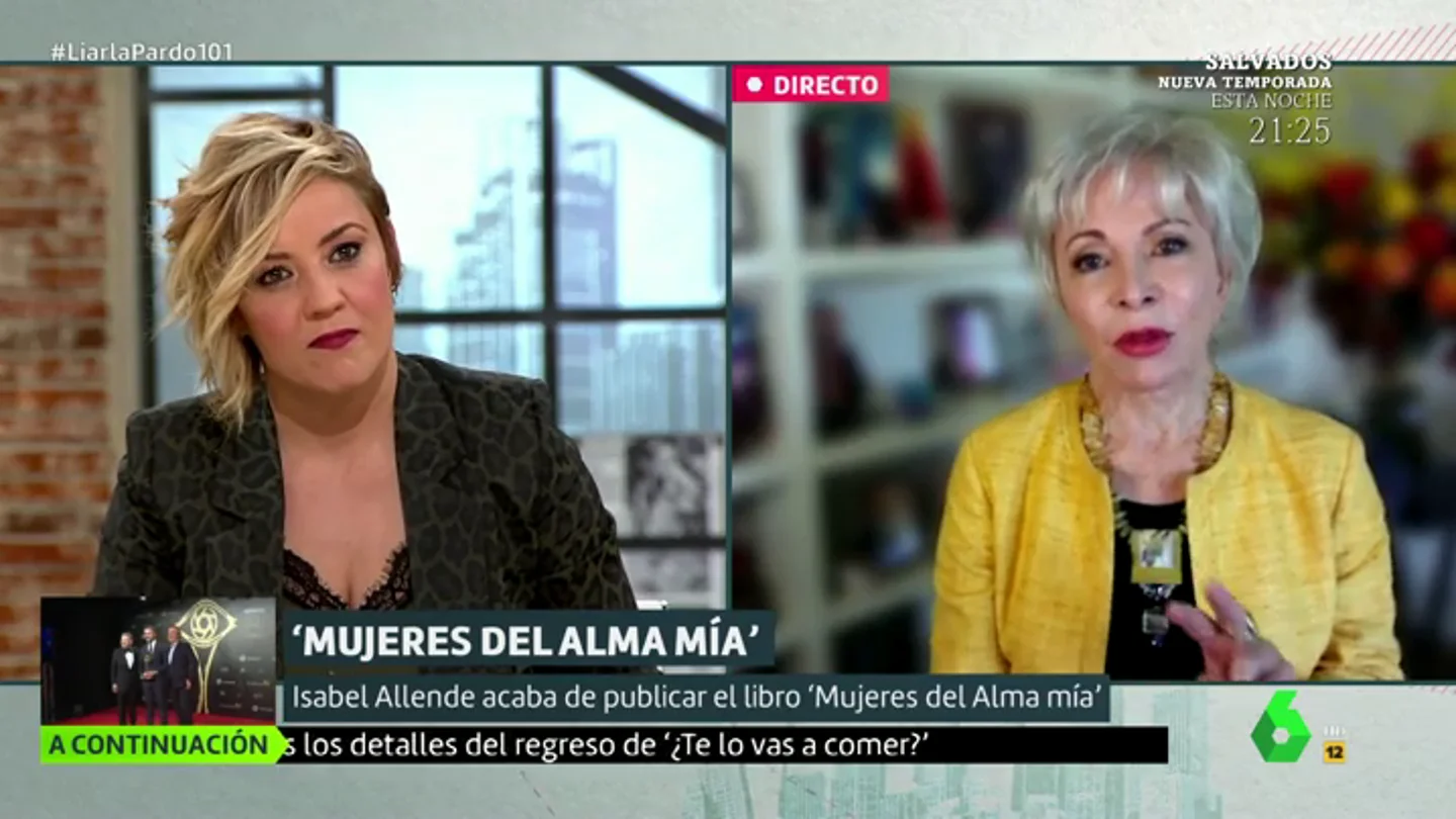 Isabel Allende: "Hay que terminar con el patriarcado y que la gerencia del mundo esté en manos de mujeres y hombres por igual" Isabel Allende: "Hay que terminar con el patriarcado y que la gerencia del mundo esté en manos de mujeres y hombres por igual"