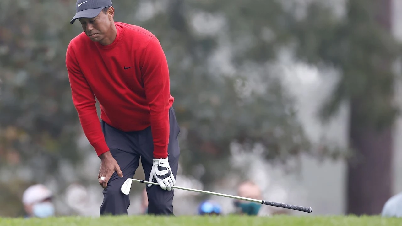 Tiger Woods, contrariado