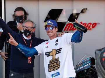 Joan Mir, campe&oacute;n del mundo de MotoGP 2020