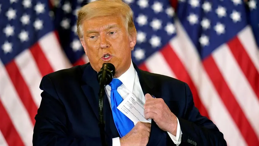 Trump da por ganador a Biden por primera vez pero después insiste en que no concede la victoria: "¡Yo no reconozco NADA!" Trump da por ganador a Biden por primera vez pero después insiste en que no concede la victoria: "¡Yo no reconozco NADA!"
