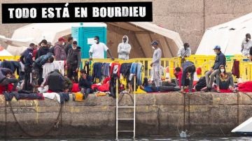 Migrantes en Arguineguín