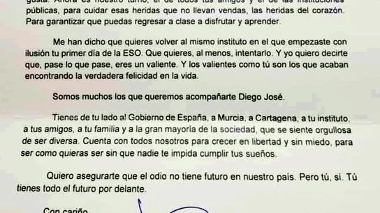 La carta de Pedro Sánchez La carta de Pedro Sánchez