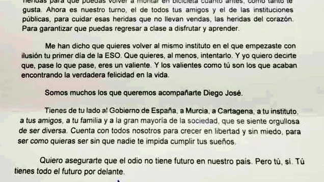 La carta de Pedro Sánchez