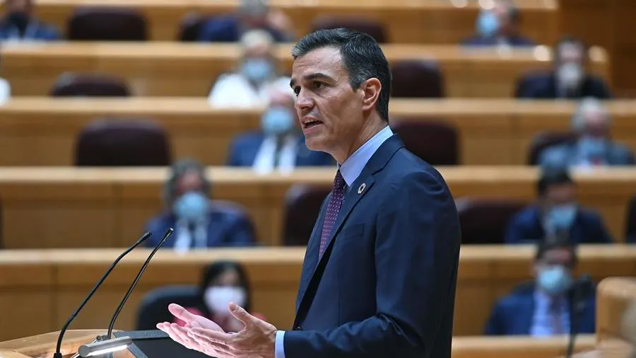 Pedro Sánchez responde en el Senado