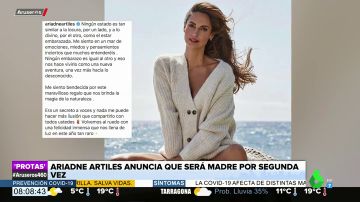 Ariadne Artiles anuncia que está embarazada de su segundo hijo: "Es una felicidad inmensa en este año tan raro"