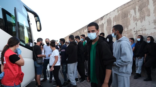 Realojados más de 100 migrantes liberados en Gran Canaria Realojados más de 100 migrantes liberados en Gran Canaria