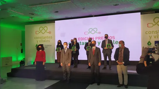 Foto de premiados y entregadores en los Premios Constantes y Vitales Foto de premiados y entregadores en los Premios Constantes y Vitales