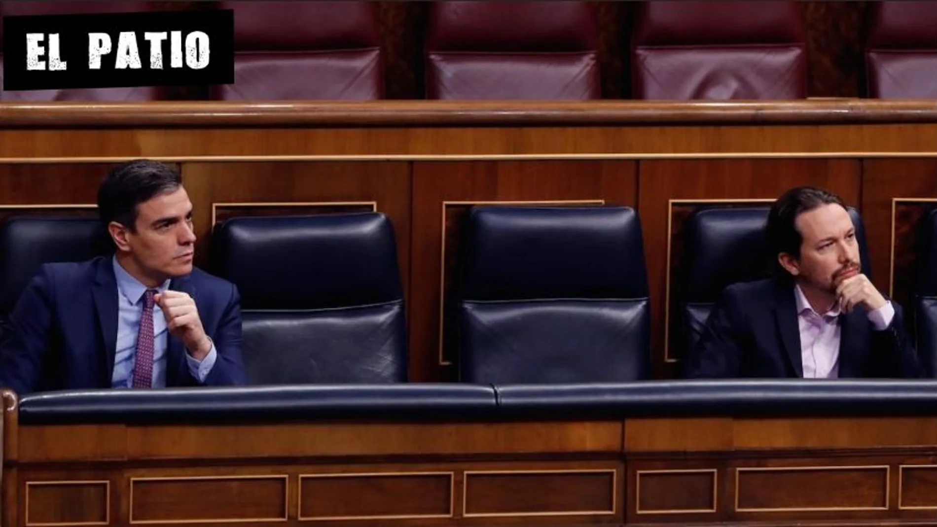 Pedro Sánchez y Pablo Iglesias en el Congreso Pedro Sánchez y Pablo Iglesias en el Congreso