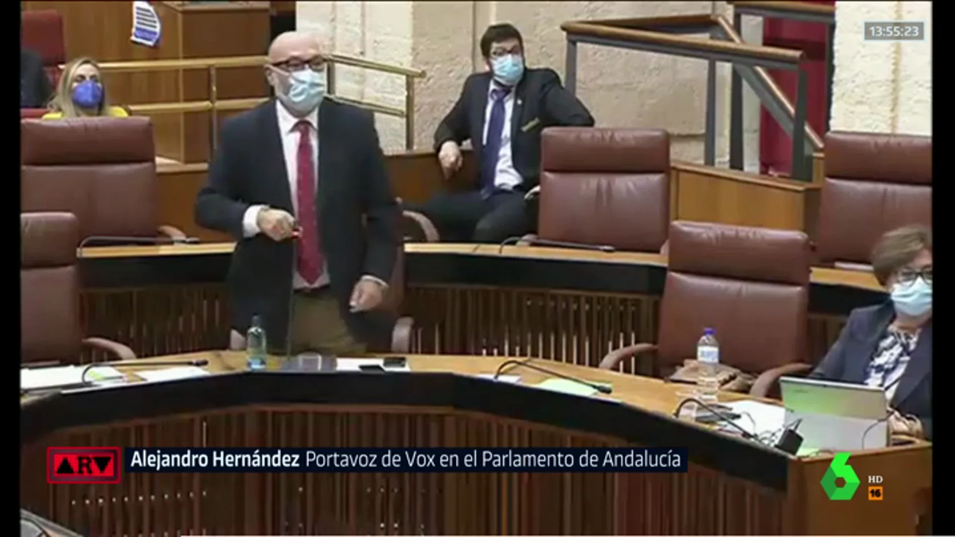 Bronca en el parlamento andaluz