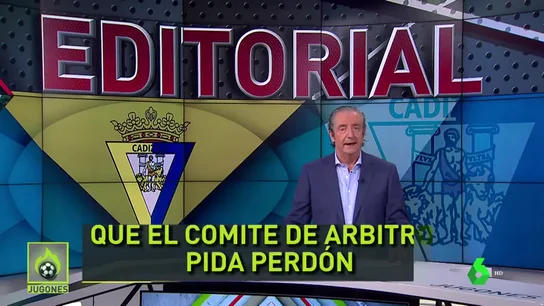Pedrerol, tras la sanción a Cervera: "Qué fácil es meterse con el Cádiz" Pedrerol, tras la sanción a Cervera: "Qué fácil es meterse con el Cádiz"