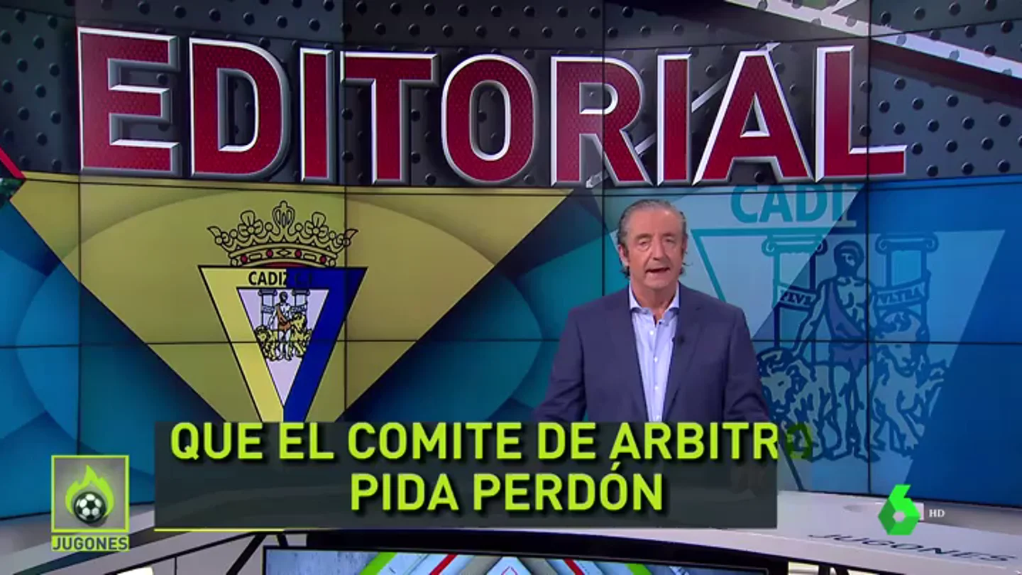 Pedrerol, tras la sanción a Cervera: "Qué fácil es meterse con el Cádiz" Pedrerol, tras la sanción a Cervera: "Qué fácil es meterse con el Cádiz"